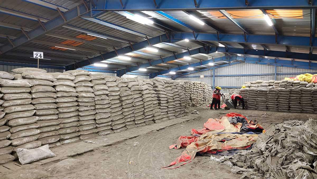 Storing of Cement at Site